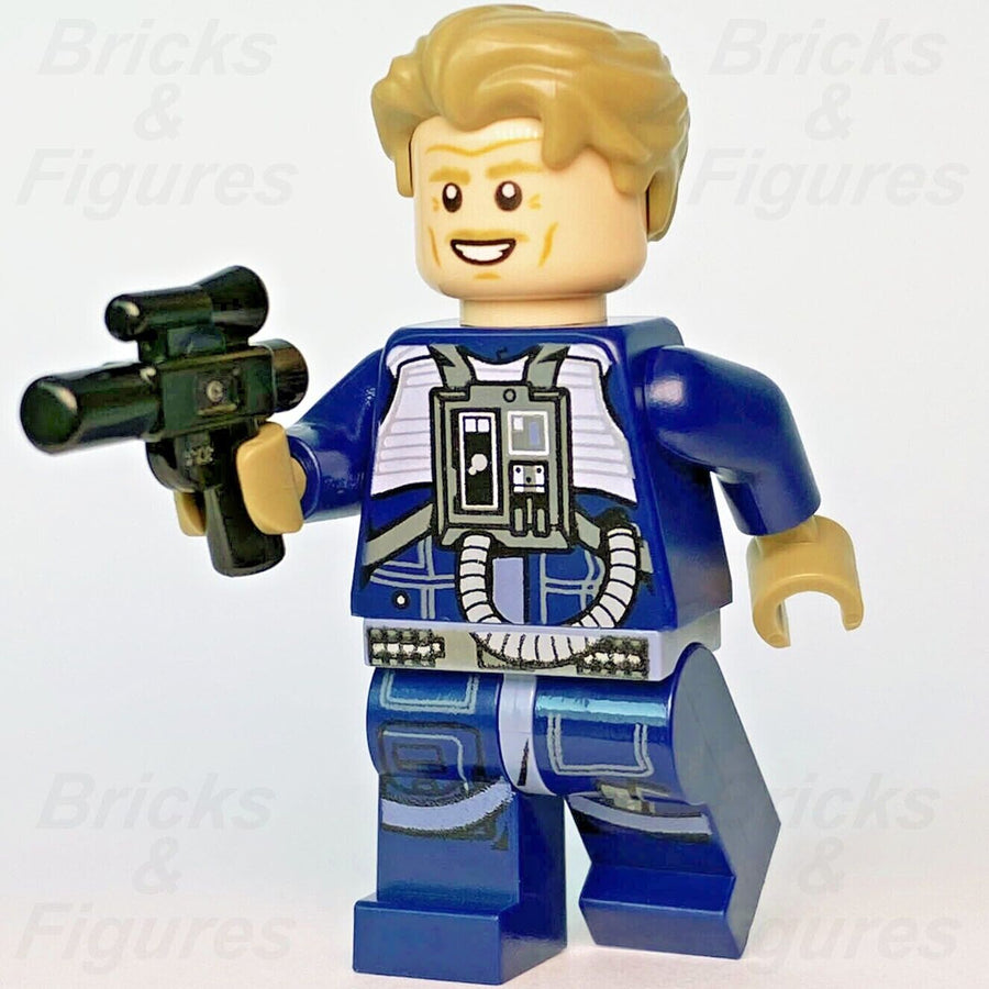 Star Wars LEGO General Antoc Merrick X-Wing Pilot Minifigure 75213-24 sw0963 - Bricks & Figures