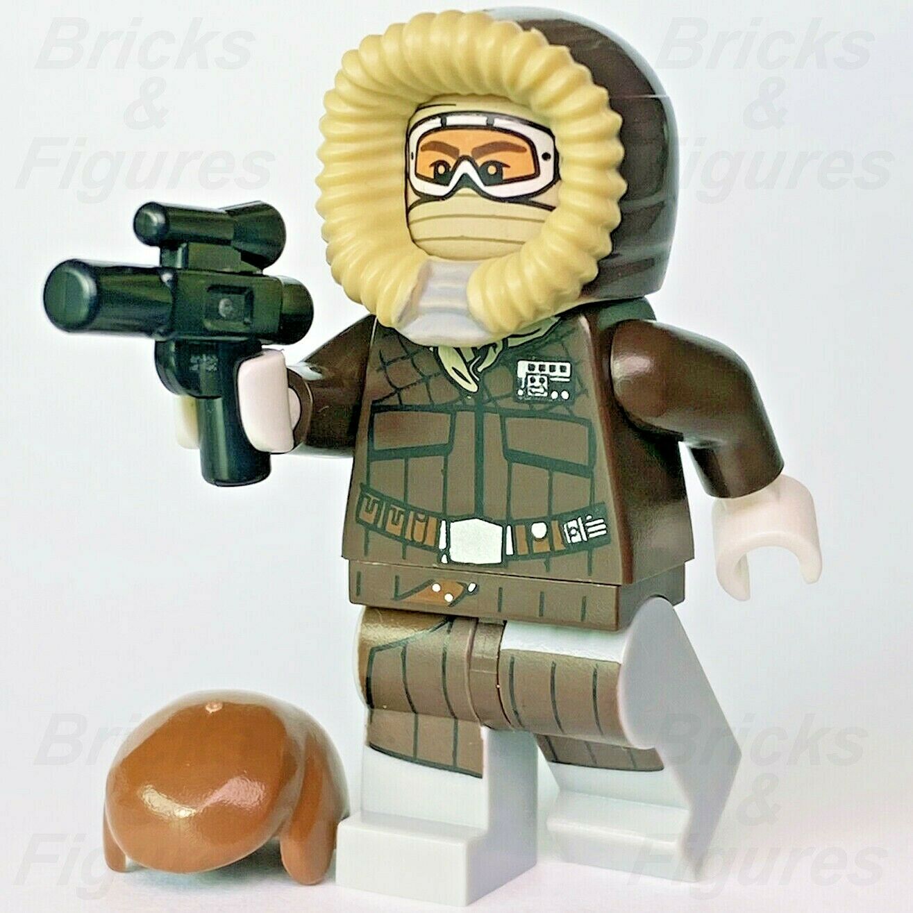 Star Wars LEGO Han Solo Rebel Hoth Snow Goggles Outfit Minifigure 5001621 TESB - Bricks & Figures