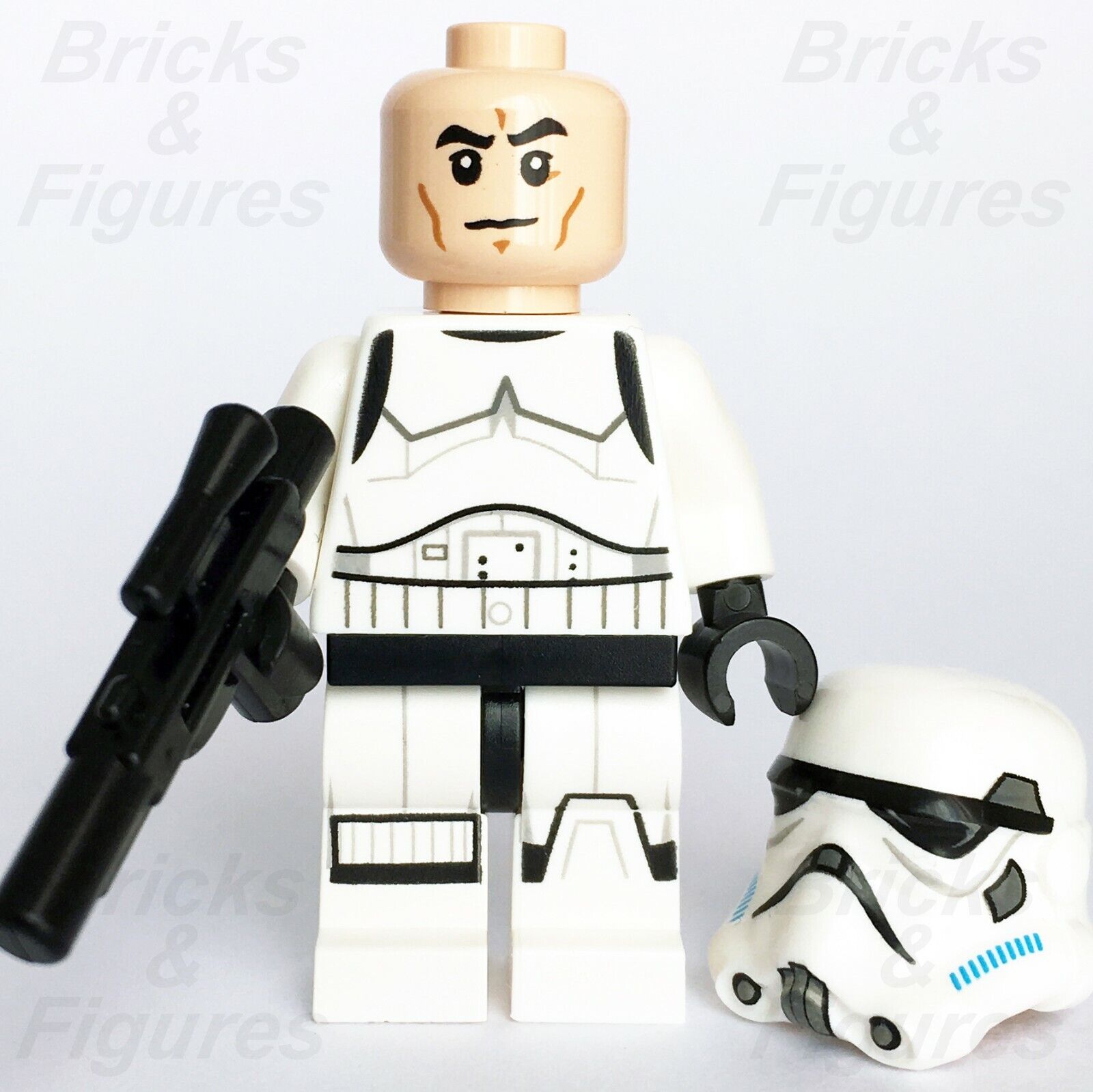 Star Wars LEGO Imperial Stormtrooper Frown Rebels Minifigure 75078 sw0617 - Bricks & Figures