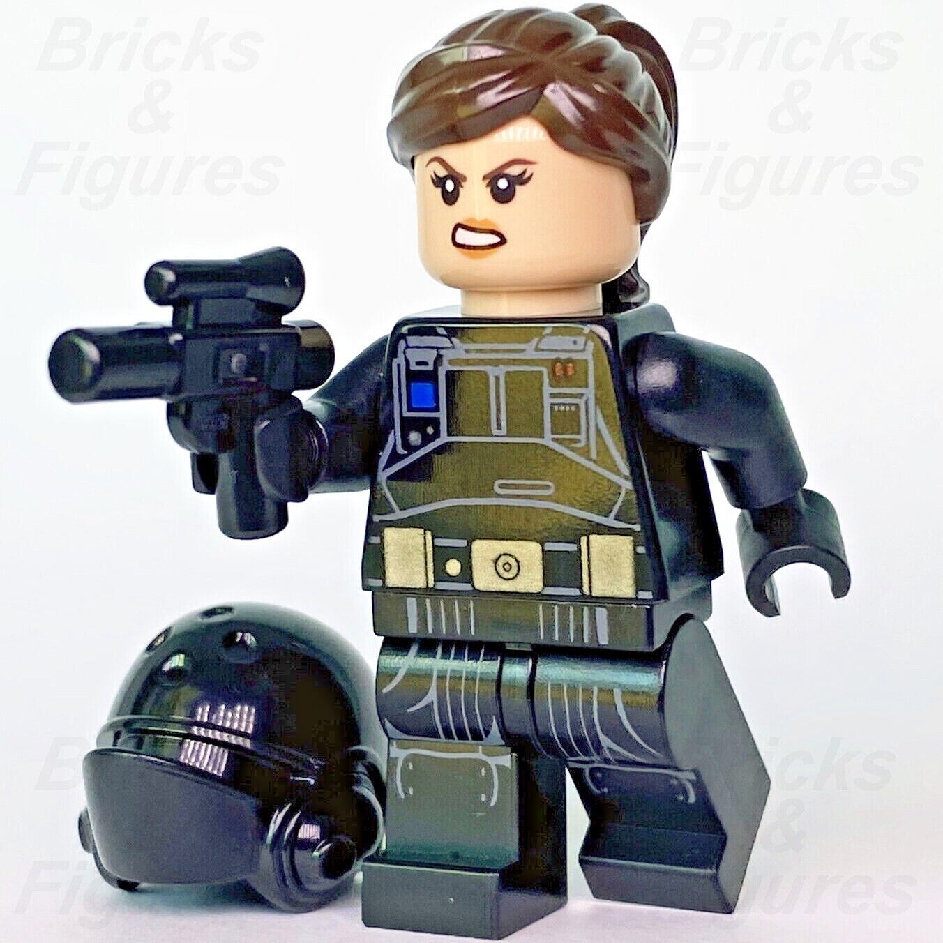 Star Wars LEGO Jyn Erso Ground Crew Disguise Rogue One Minifigure 75171 sw0814 - Bricks & Figures