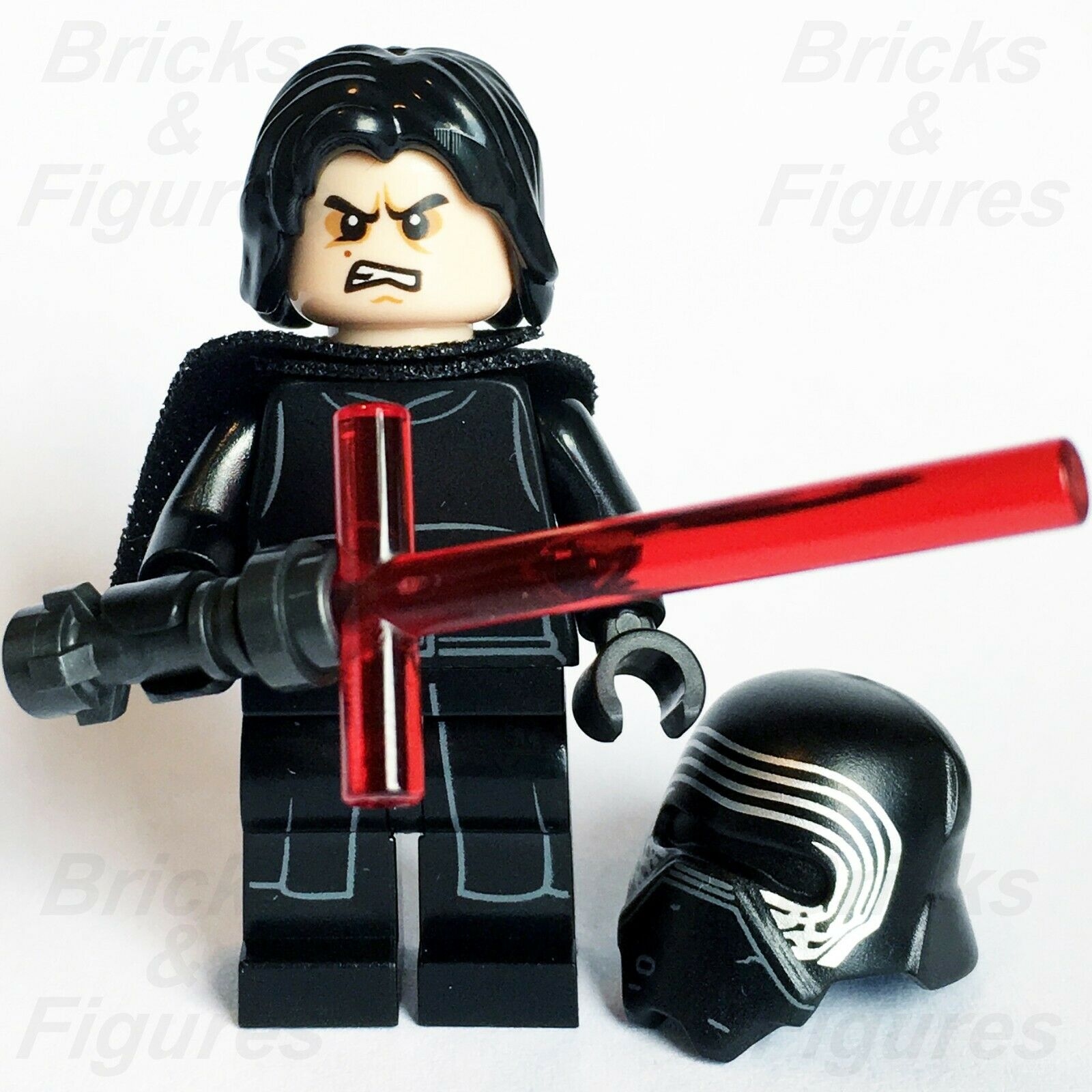 Star Wars LEGO Kylo Ren + Sith Helmet First Order Force Awakens Minifig 75139 - Bricks & Figures
