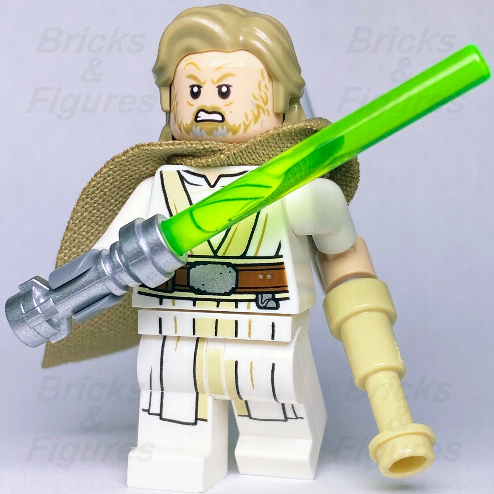 Star Wars LEGO Luke Skywalker Old Jedi Master with Lightsaber Minifig 75200 - Bricks & Figures