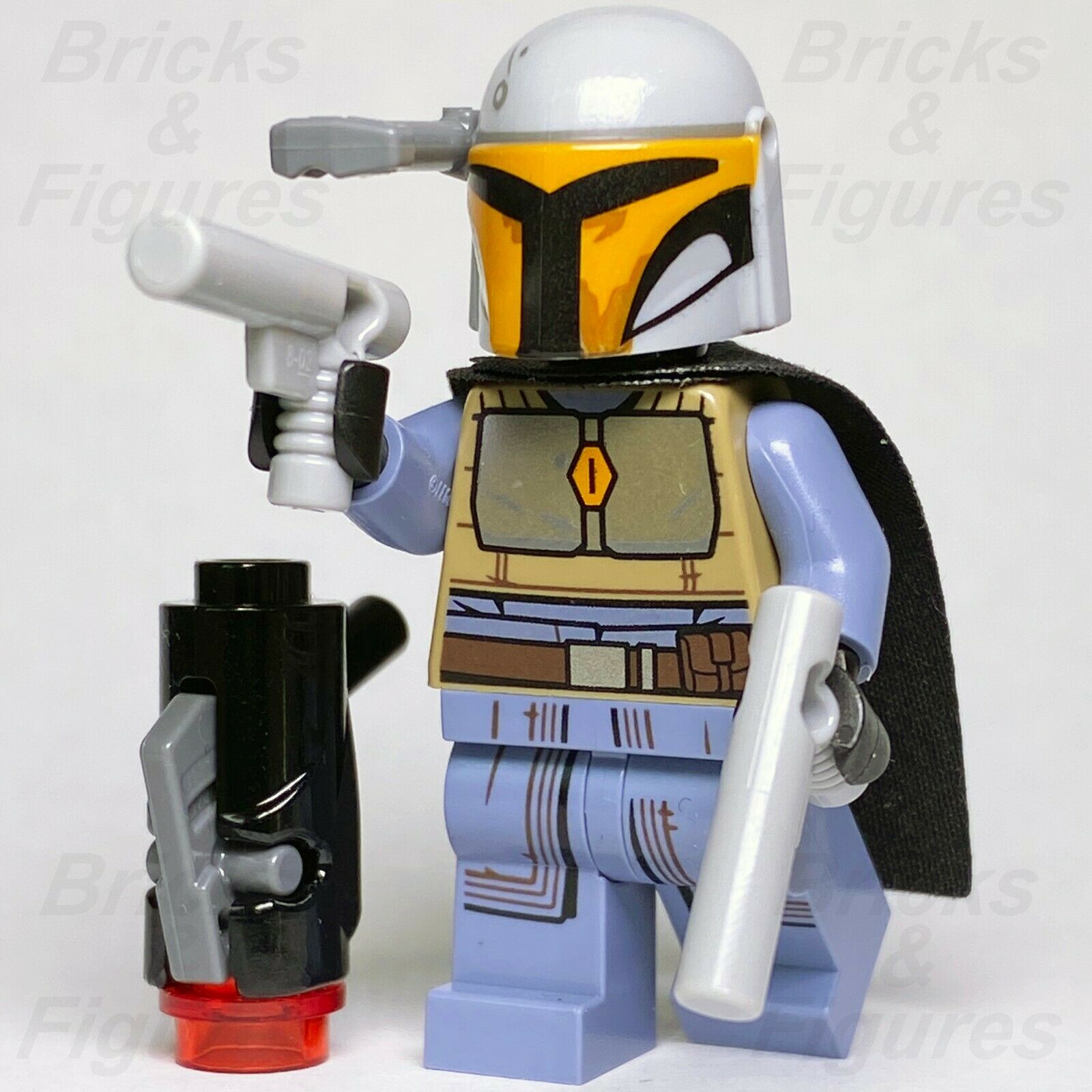 Star Wars LEGO Mandalorian Female Tribe Warrior Grey Minifigure 75267 Genuine - Bricks & Figures