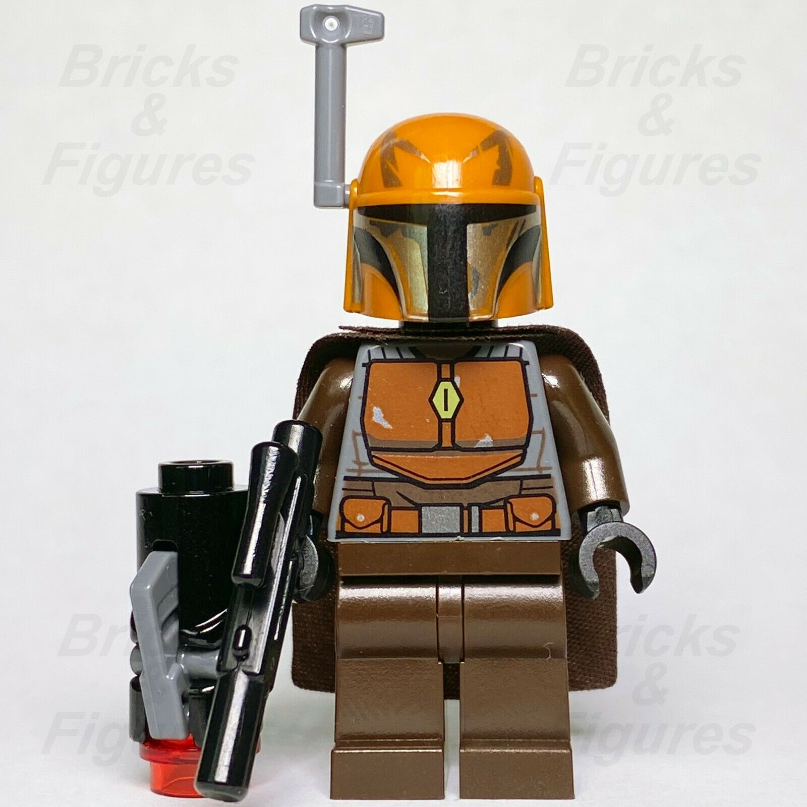 Star Wars LEGO Mandalorian Male Tribe Warrior Brown Minifigure 75267 Genuine - Bricks & Figures