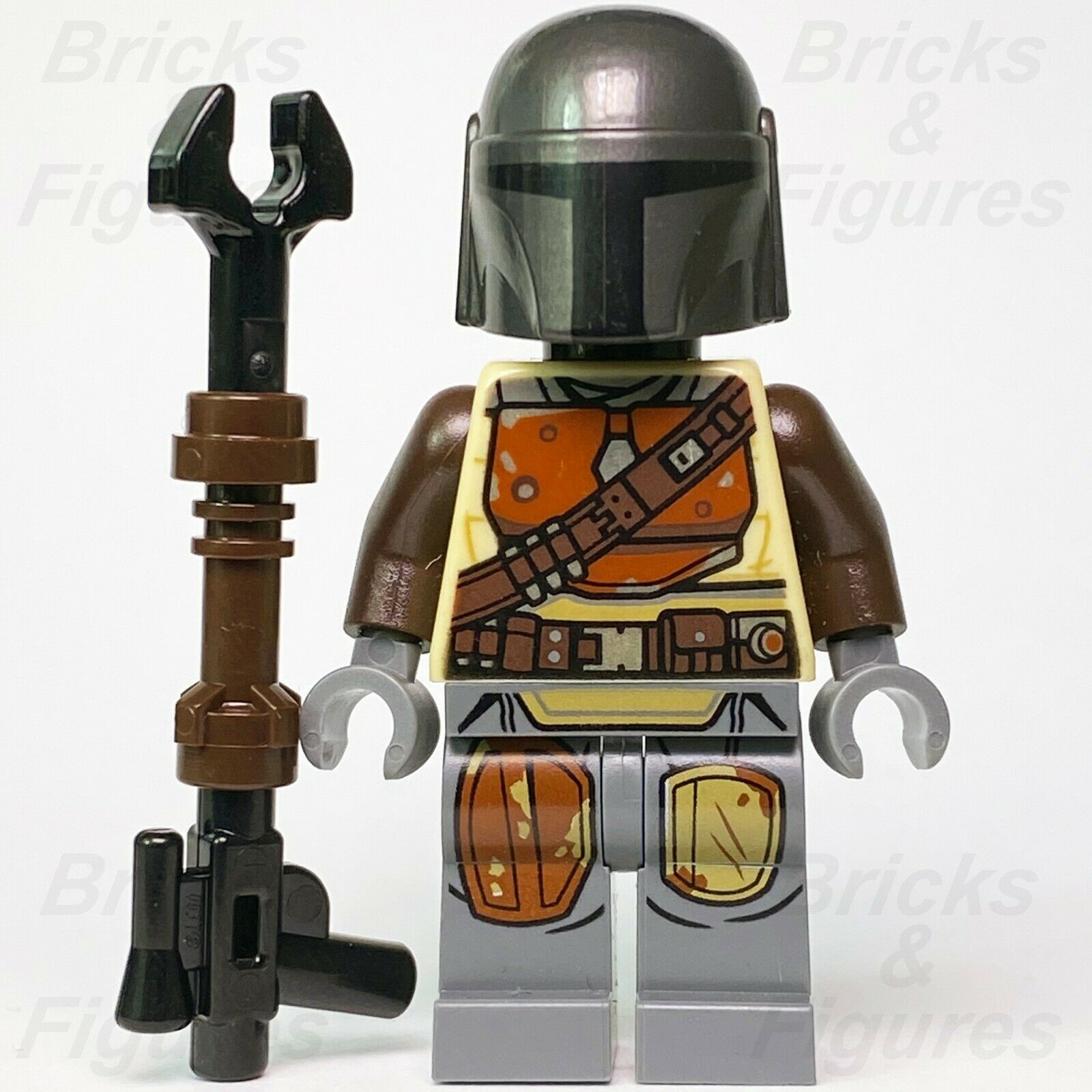 Star Wars LEGO Mandalorian "Mando" Din Djarin (NO CAPE) Minifig 75254 75292 - Bricks & Figures