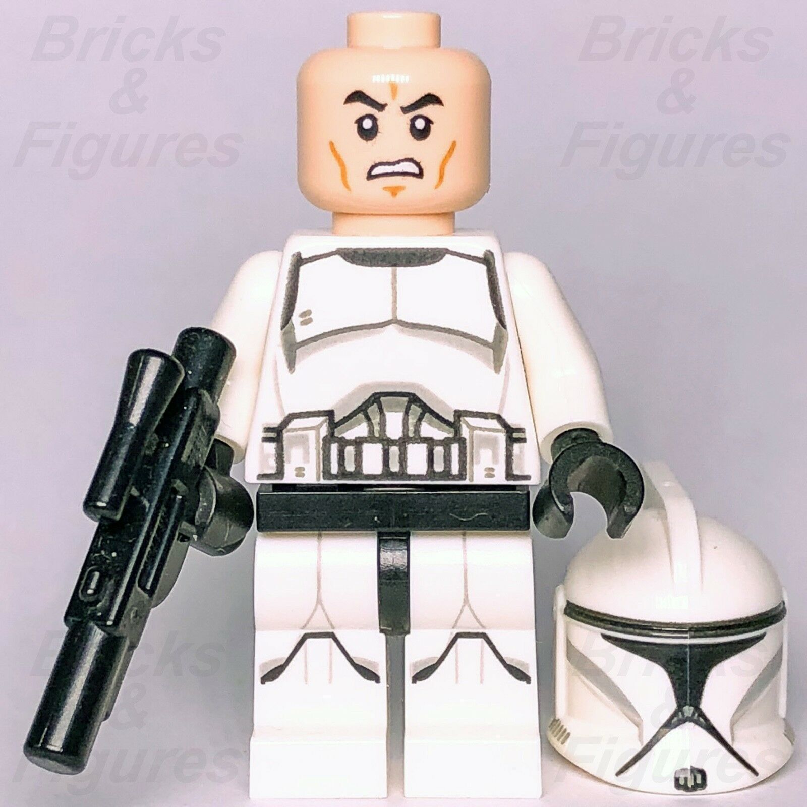 Star Wars LEGO Phase 1 Clone Trooper Attack of the Clones Minifig 75206 Genuine - Bricks & Figures