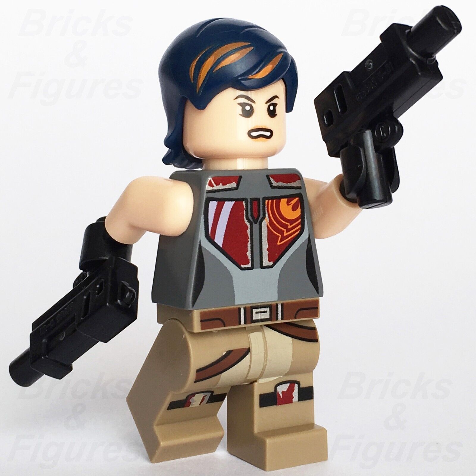 Star Wars LEGO Sabine Wren Mandalorian Rebels Minifigure 75090 75106 sw0616 - Bricks & Figures
