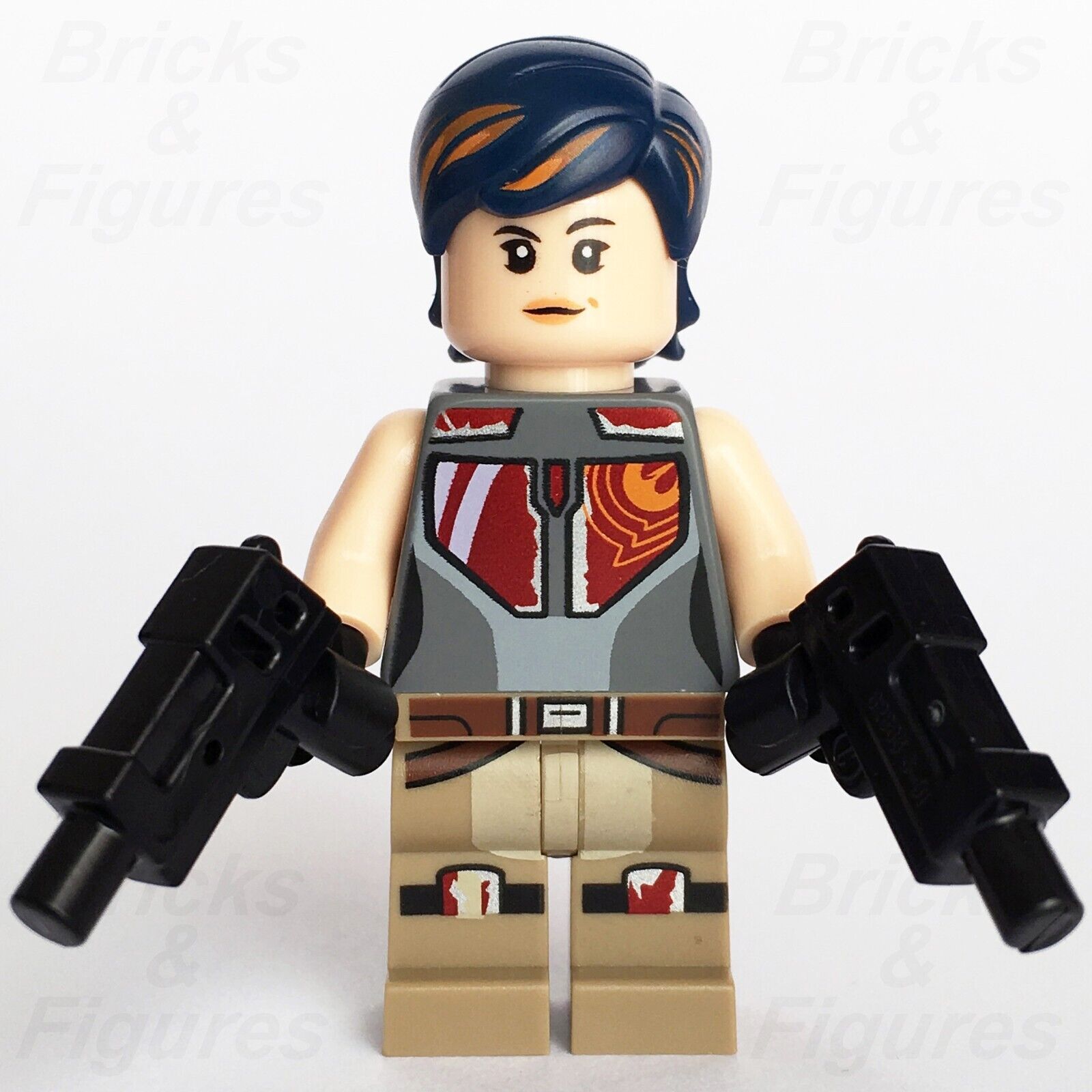 Star Wars LEGO Sabine Wren Mandalorian Rebels Minifigure 75090 75106 sw0616 - Bricks & Figures