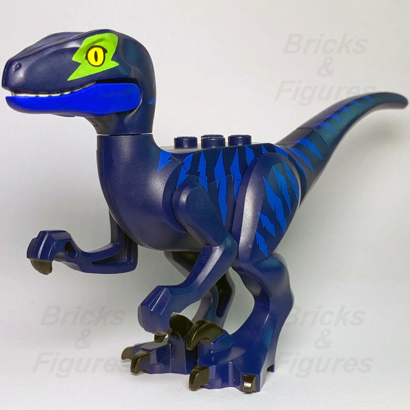 The LEGO Movie Raptor Green Eye Patch Blue Stripes Dinosaur 70835 Genuine New - Bricks & Figures