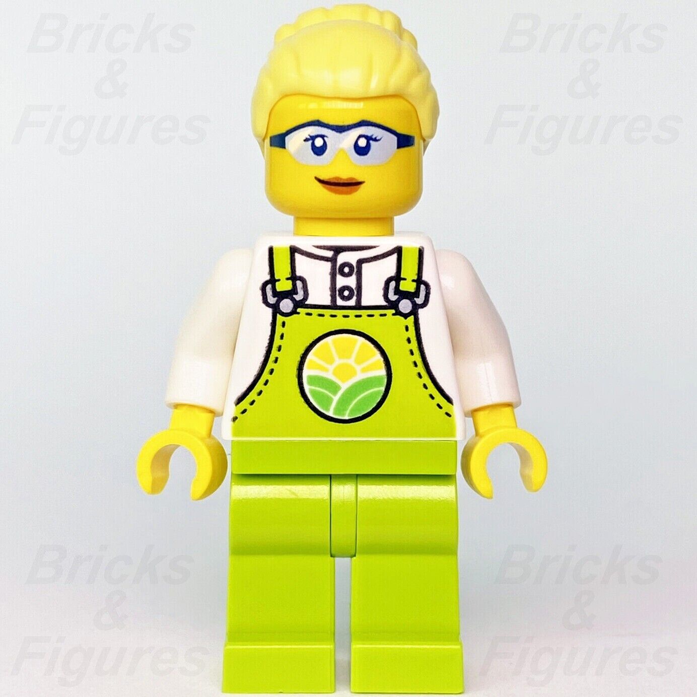 Town City LEGO Farmer Peach Female Barn Farm Minifigure 60346 cty1441 Genuine - Bricks & Figures