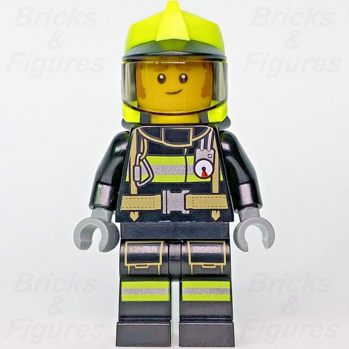 Town City LEGO Fireman Clemmons Firefighter Fire Minifigure 60321 cty1358 New - Bricks & Figures