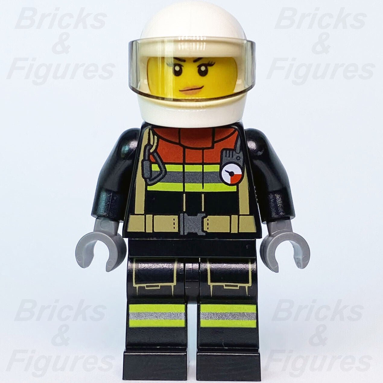 Town City LEGO Firewoman Firefighter Fire Minifigure 60292 Fireman cty1240 New - Bricks & Figures