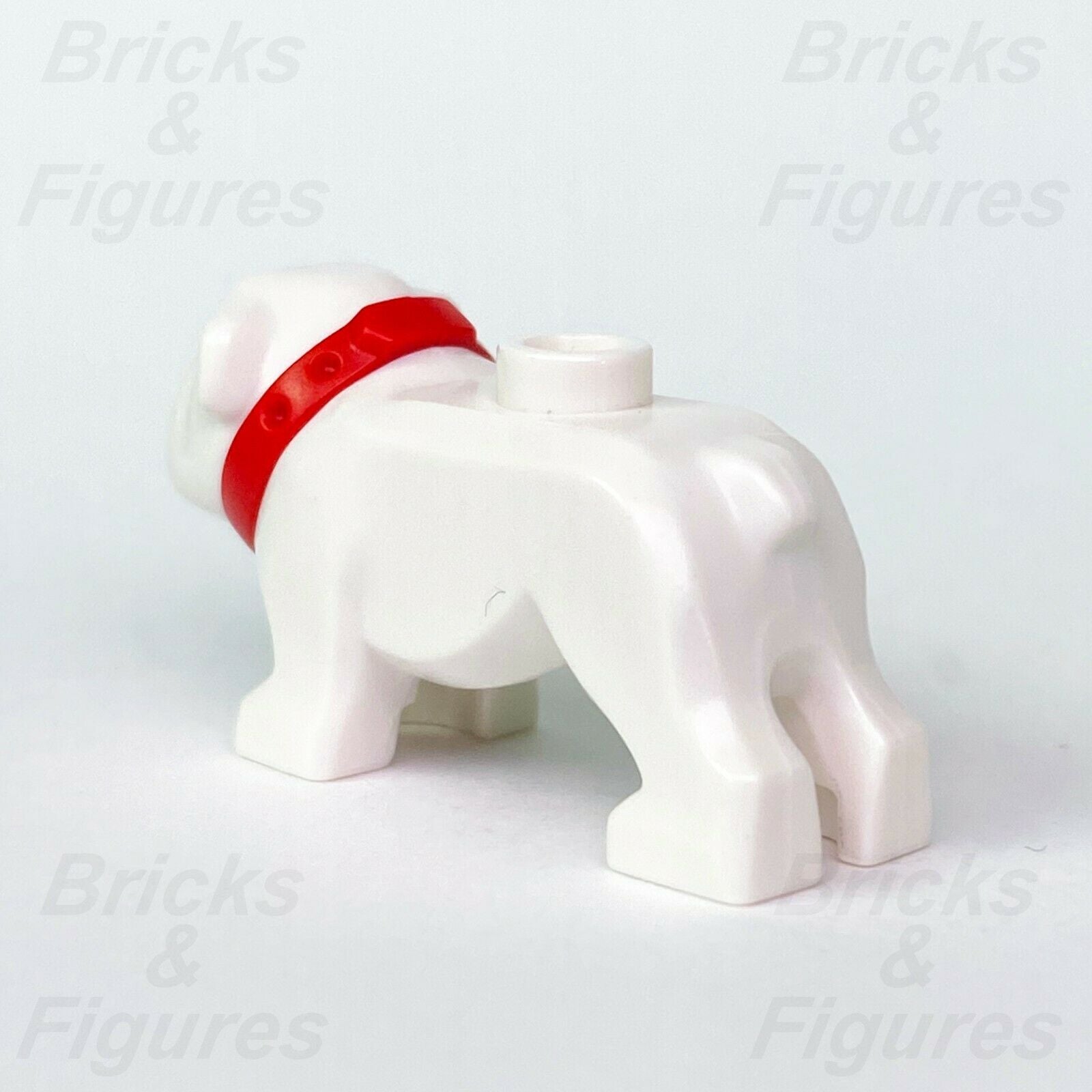 Town & City LEGO White Bulldog Dog with Red Collar & Gold Tooth Police 60246 - Bricks & Figures