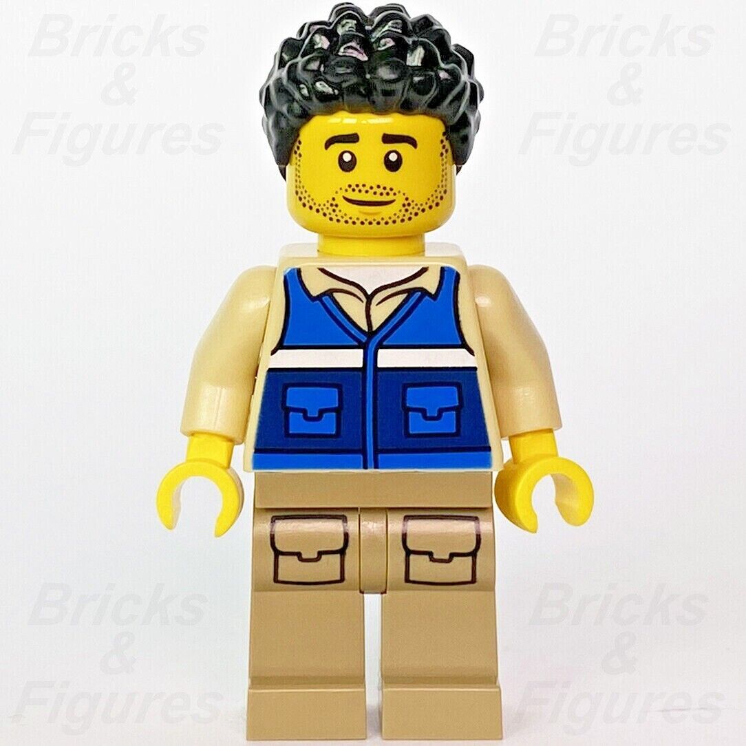 Town City LEGO Wildlife Rescue Worker Male Minifigure 60302 cty1306 New Genuine - Bricks & Figures